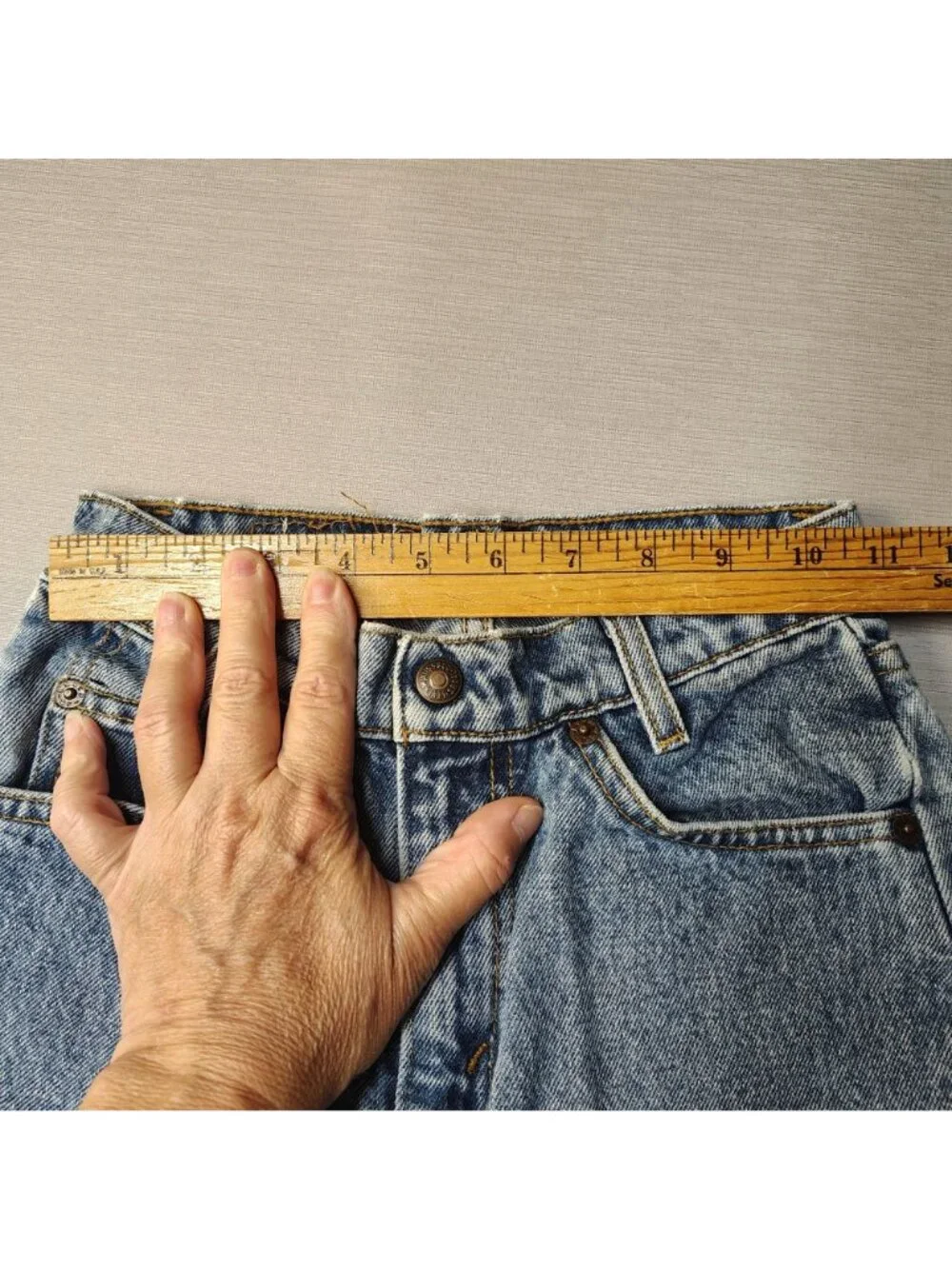 Levi's Vintage Upcycled by Sweet Pea Floral Embellished Jeans Girls Size 8 (22x2